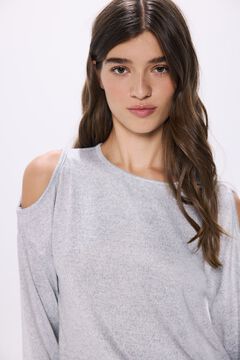 Springfield neckline neckline t-shirt grey