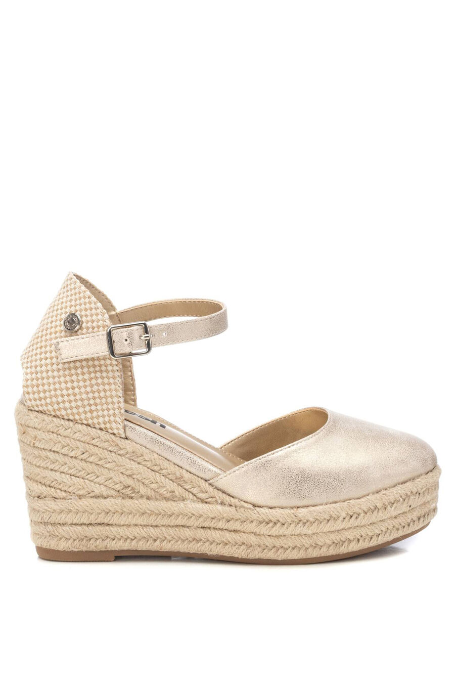 Alpargatas metalizadas cuña