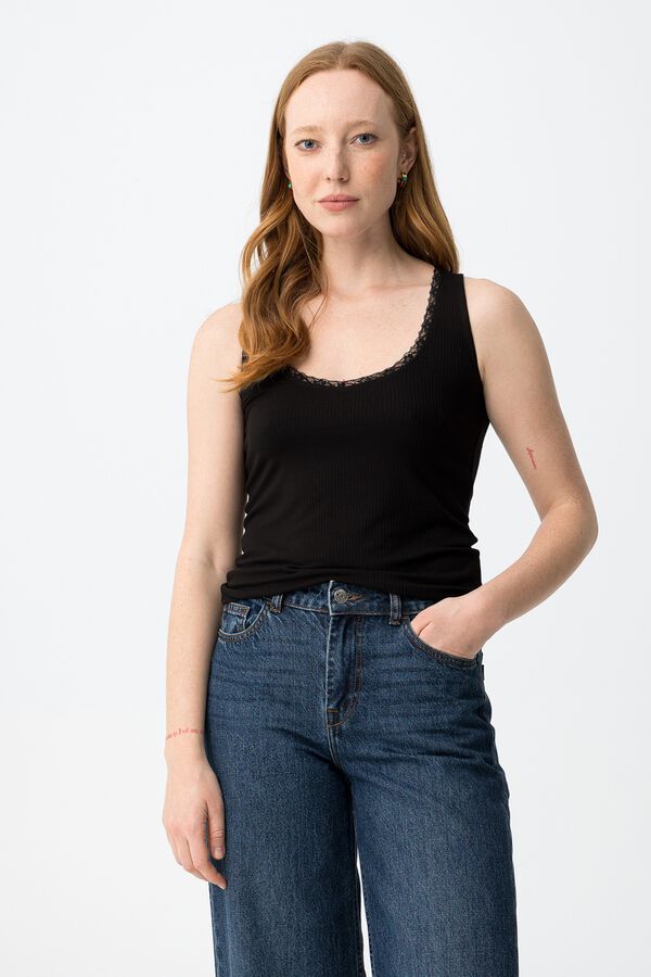 Tiffosi Set of 2 strappy tops noir