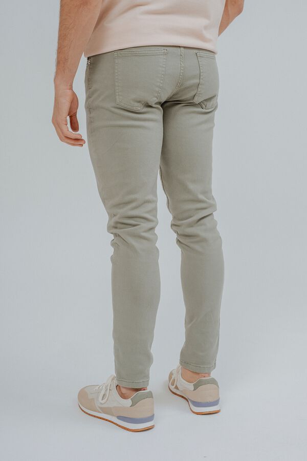 Celopman Pantal&oacute;n 5 bolsillos slim verde