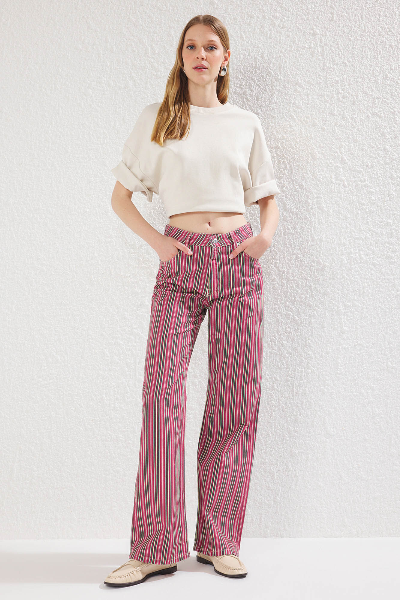 Trendyol Pantal&oacute;n vaquero ancho