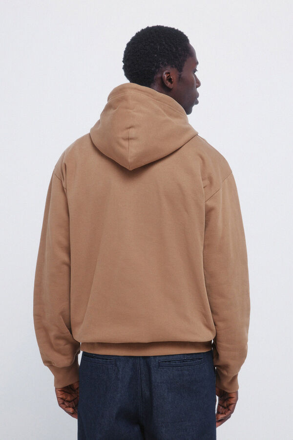 Springfield Native hood sweatshirt brown