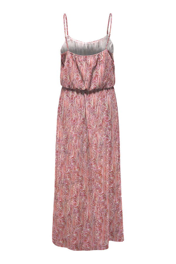 Only Vestido longo com al&ccedil;as ajust&aacute;veis rosa