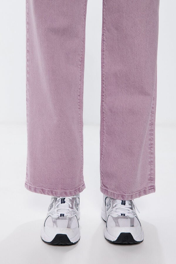 Springfield Ravne široke traperice u boji ljubičasta/lila
