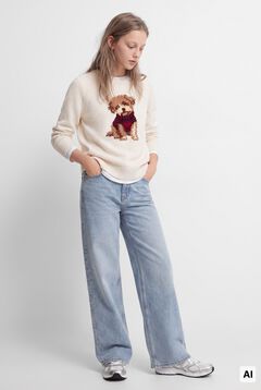Springfield Kids Girl's dog jumper