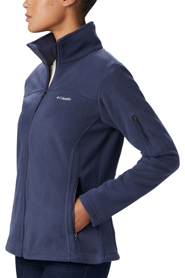 Columbia Fleece zip fastening pocket lining blue