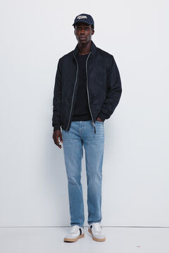 Springfield Cal&ccedil;a jeans slim fit com lavagem m&eacute;dia