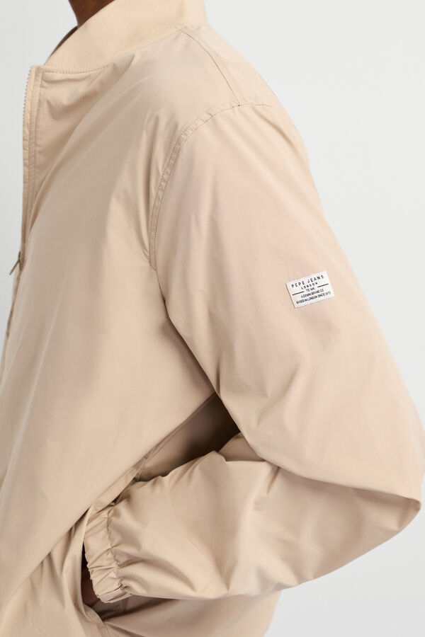 Pepe Jeans Bomber jacket with piping grey