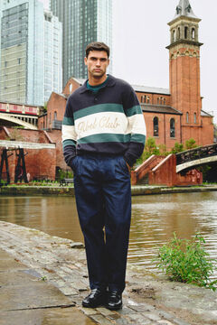 Springfield Jean pantalon chino lav&eacute; d&eacute;sencoll&eacute;