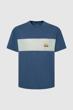Springfield Camiseta Color Block azul oscuro