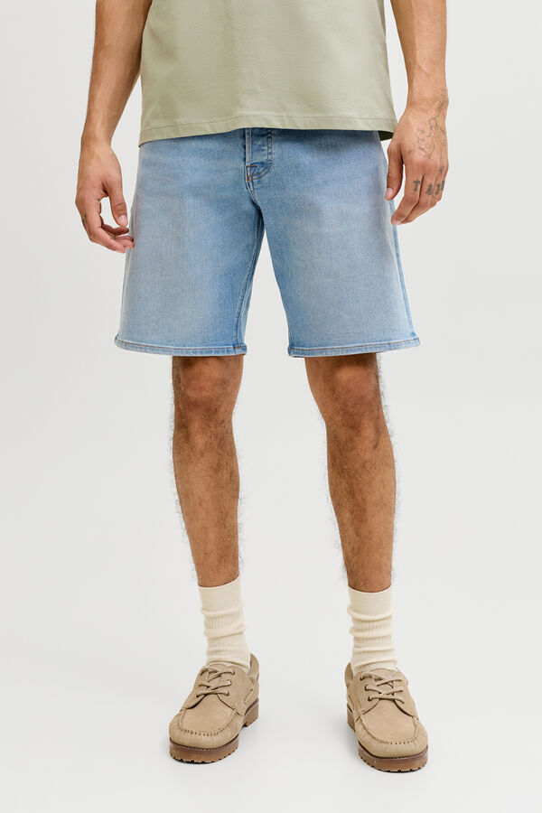 Jack & Jones Bermuda regular stone wash azul