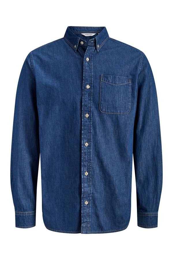 Jack & Jones Denim regular shirt blue