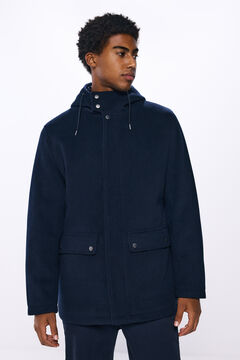 Springfield wool blend parka navy