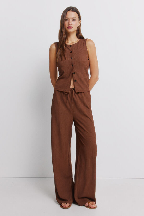 Springfield Button gilet nude