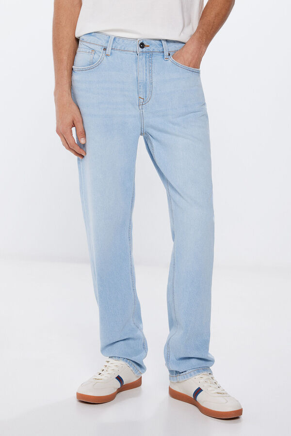 Springfield Jeans Regular-Fit hell verwaschen blau