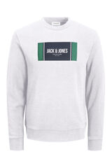 Jack & Jones Sudadera regular fit blanco