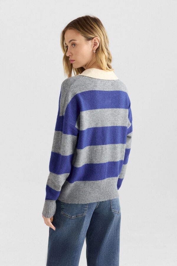 Springfield Striped polo shirt blue