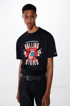 Springfield Camiseta Rolling Stones negro