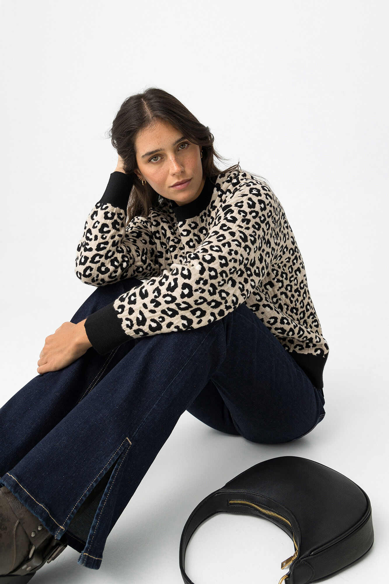 Tiffosi Camisa Relaxed de Jacquard Animal