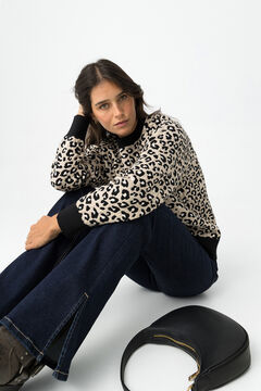 Tiffosi Camisa Relaxed de Jacquard Animal