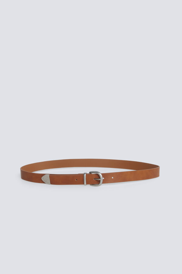 Springfield Faux leather belt mink