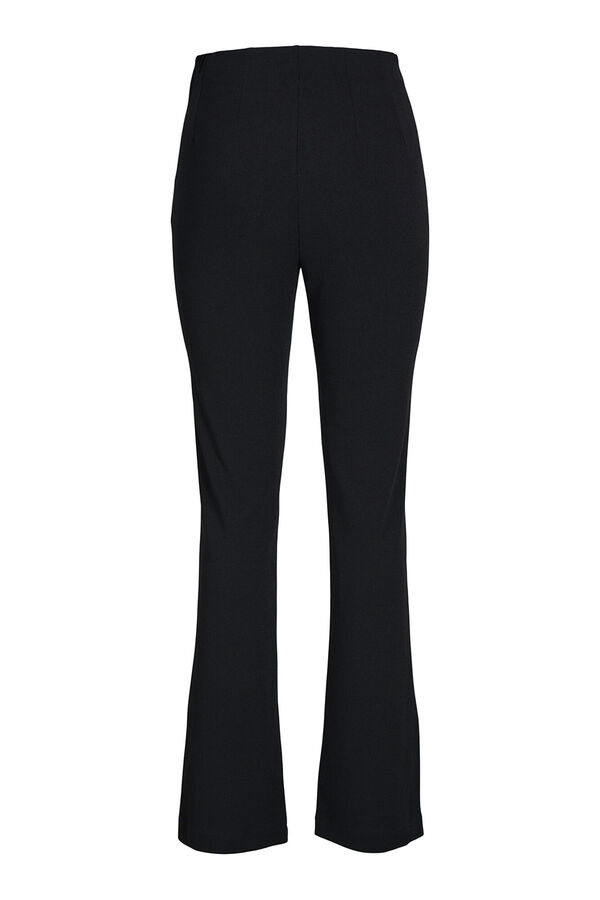 Jack & Jones Pantal&oacute;n flare tiro alto negro
