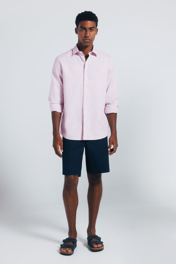 Springfield Camisa estructura rosa