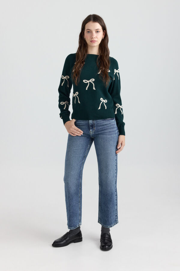 Springfield Bow jumper green