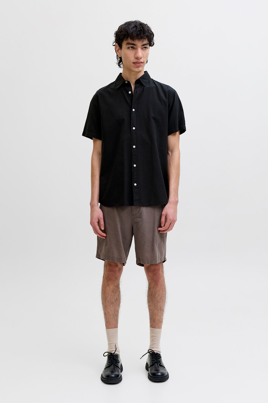 Camisa regular fit lino