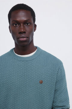Springfield Structured round neck jumper