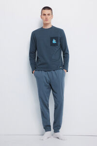 Springfield Cookie Monster Long Pajamas