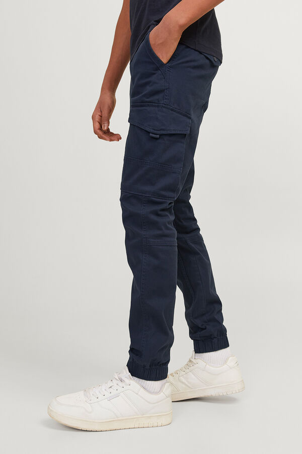 Jack & Jones Junior Slim cargo pants blue