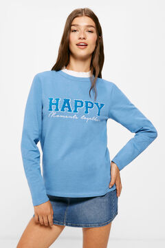 Springfield "Happy" Sweatshirt royal blue