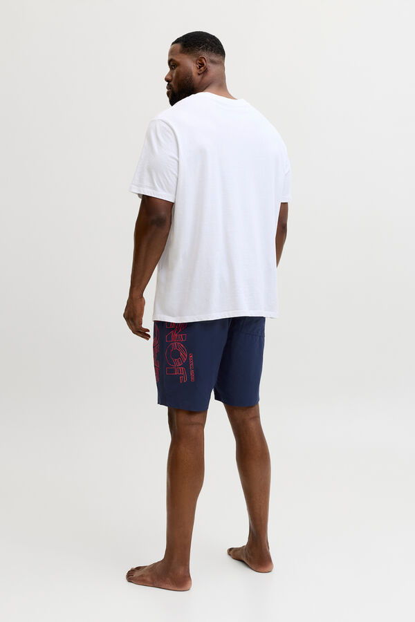 Jack & Jones PLUS Ba&ntilde;ador regular logo azul