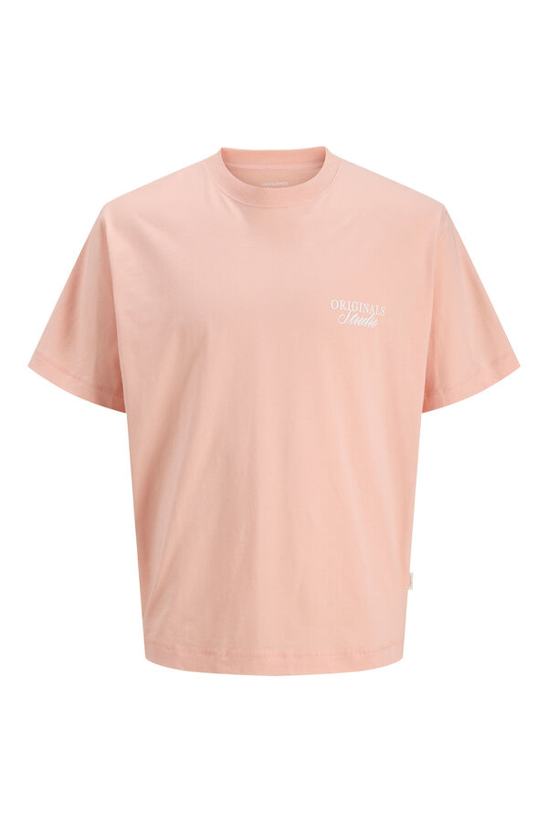 Jack & Jones Camiseta oversize backprint rosa