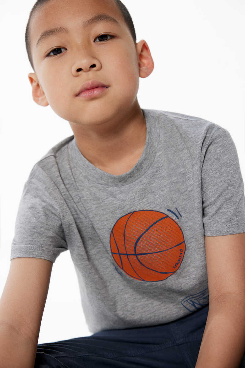 Camiseta print basket niño, Camisetas para niño