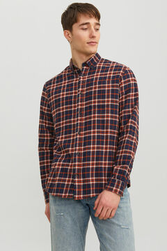 Springfield Slim fit checked shirt red