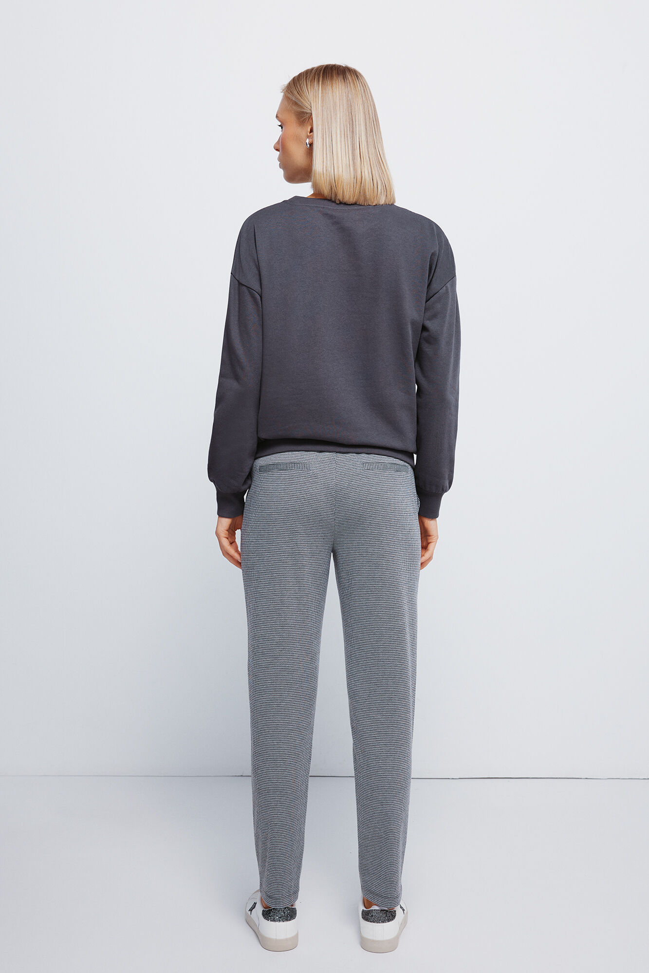 Springfield Damen Hose – Hohe Taille, Gerades Bein, Mit Kordelgürtel