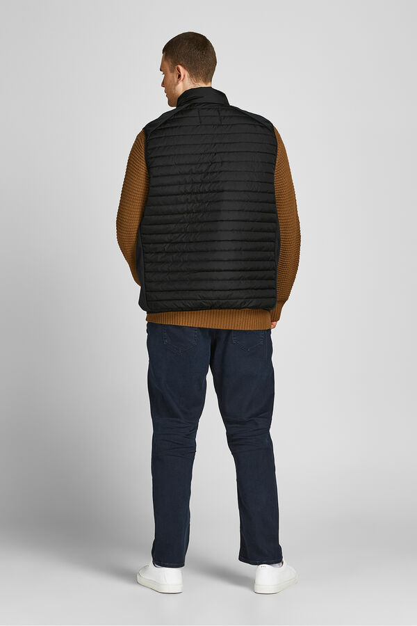 Jack & Jones PLUS Chaleco acolchado ligero PLUS negro