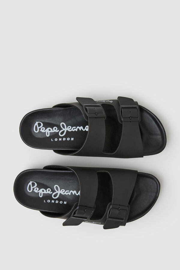 Springfield Double-buckle sandals | Pepe Jeans crna