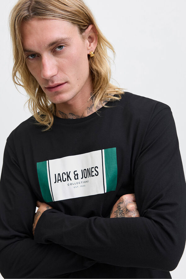 Jack & Jones Regular fit T-shirt  Crna