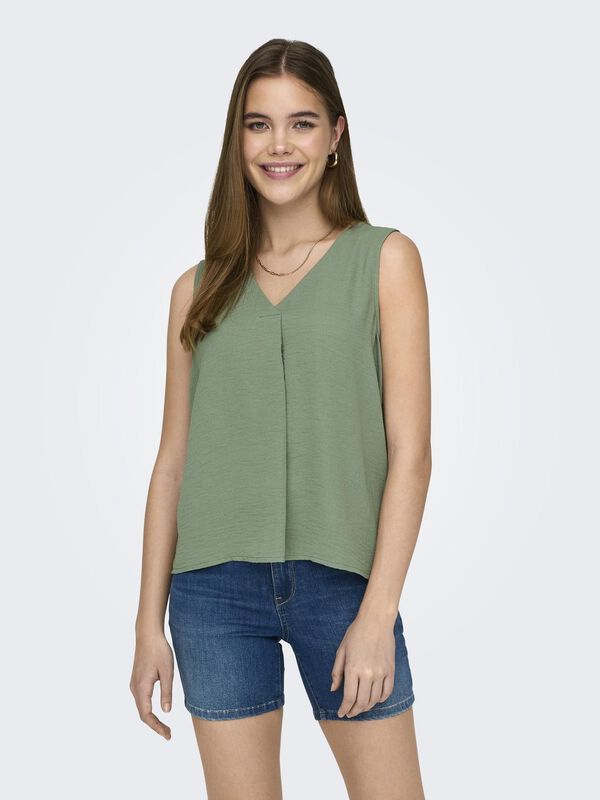 Springfield Sleeveless blouse green