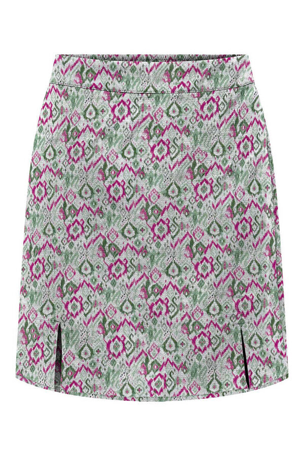 Springfield Printed mini skirt pink