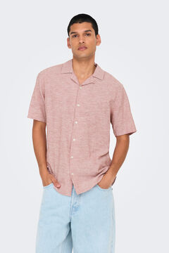 Only & Sons Camisa de manga curta em linho