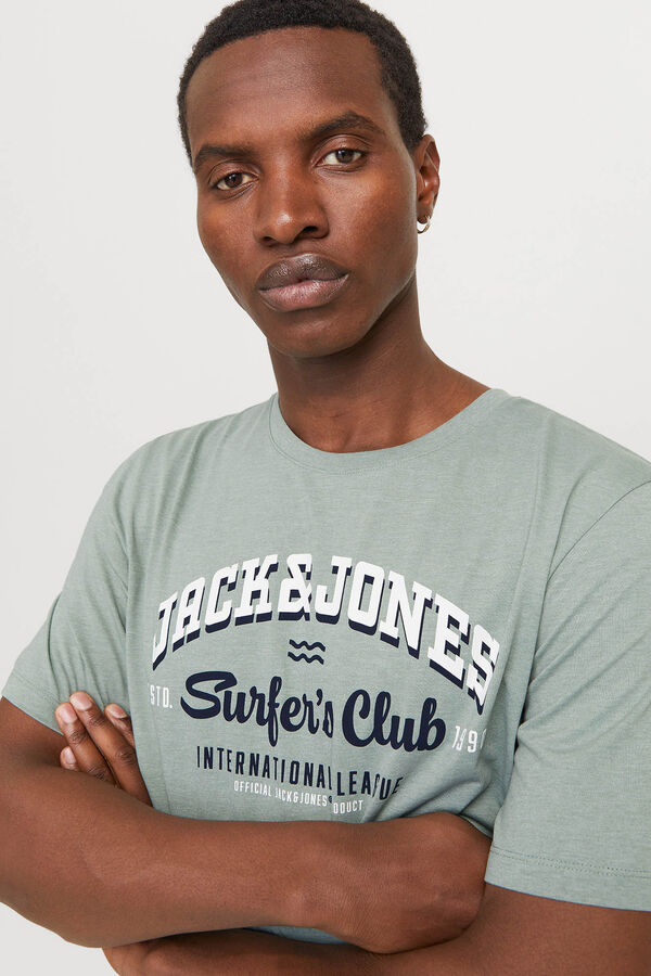 Jack & Jones Camiseta est&aacute;ndar fit verde