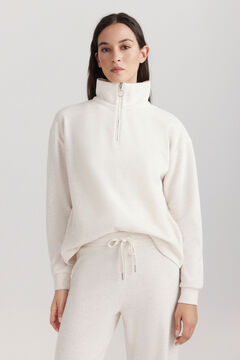 Springfield Fine knit zip fastening neck jumper