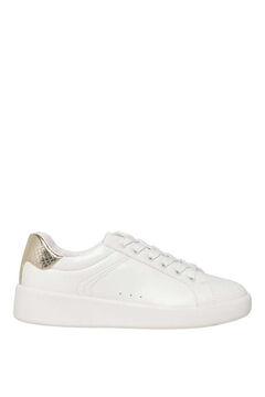 Springfield White sneakers with gold detail white