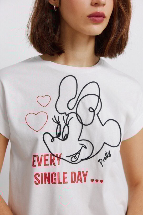 Springfield Disney short sleeve T-shirt beige