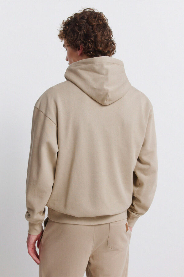 Springfield Plain hooded sweatshirt nude