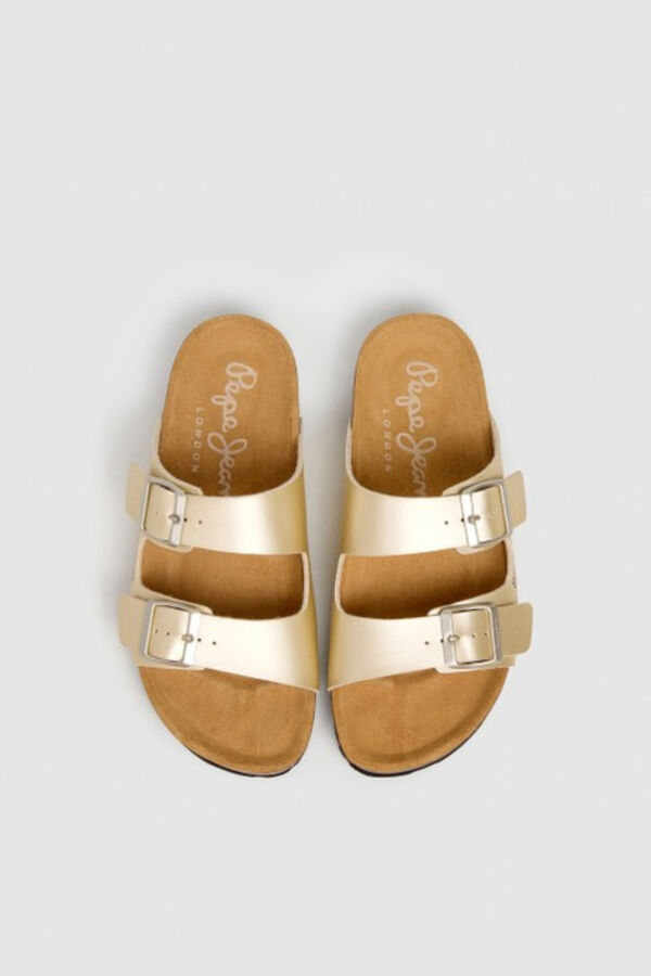 Pepe Jeans Buckle anatomical sandals printed